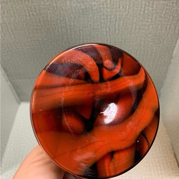 Vintage Kralik Welz Czechoslovak Glass Candlestick - Picture 9 of 11